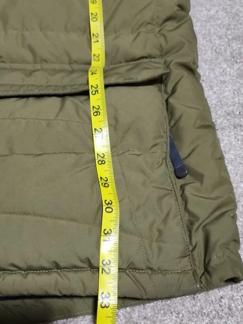The North Face NSE 600 Down Parka Jacket Mens XL Olive Green Hooded